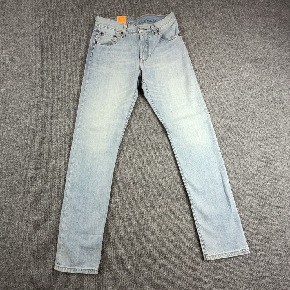 VTG Levi's 501 Straight Jeans Womens 25 Light Wash Blue Mid Rise Button Fly